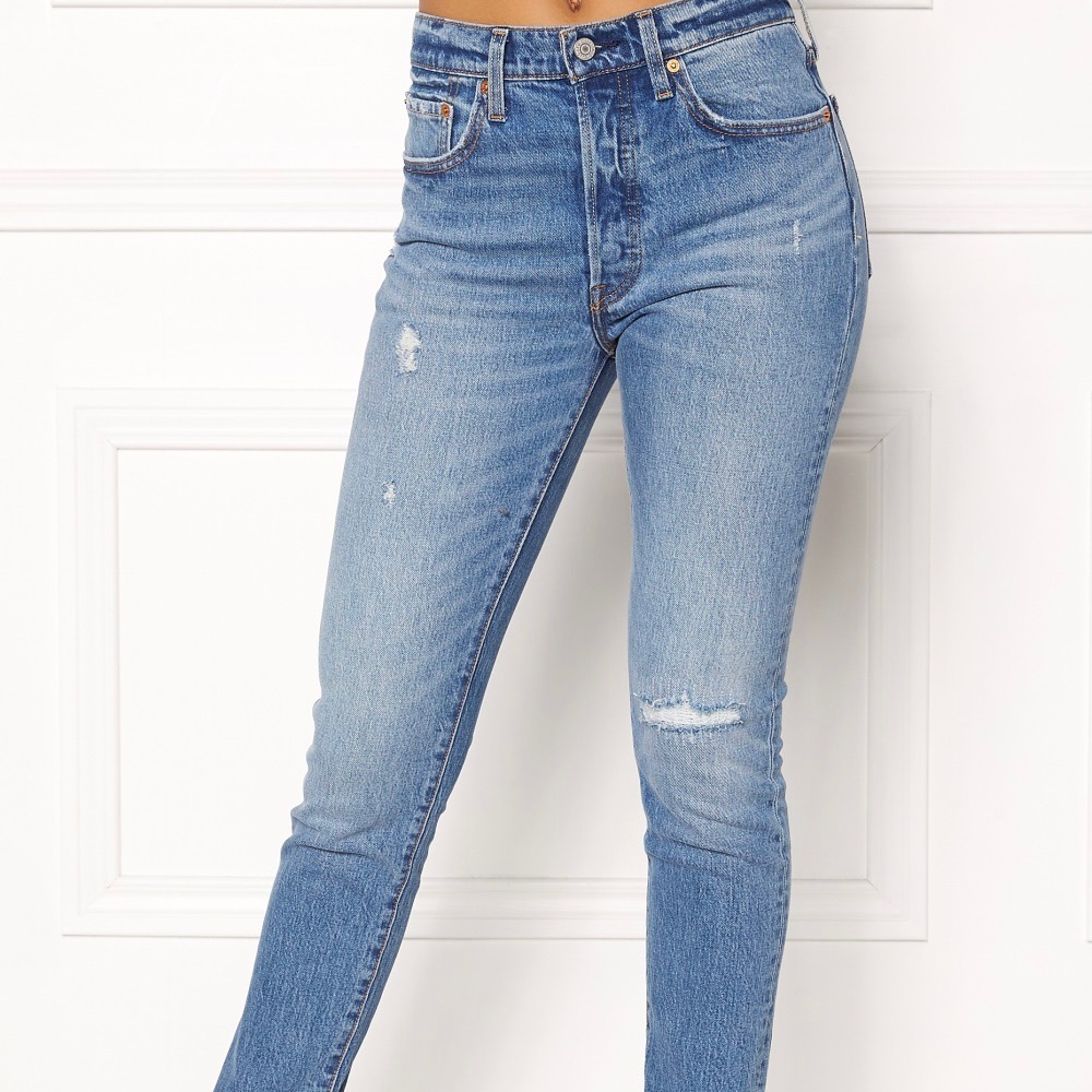 Levi’s 501s- classic, button fly, slight stretch denim. Like new condition.